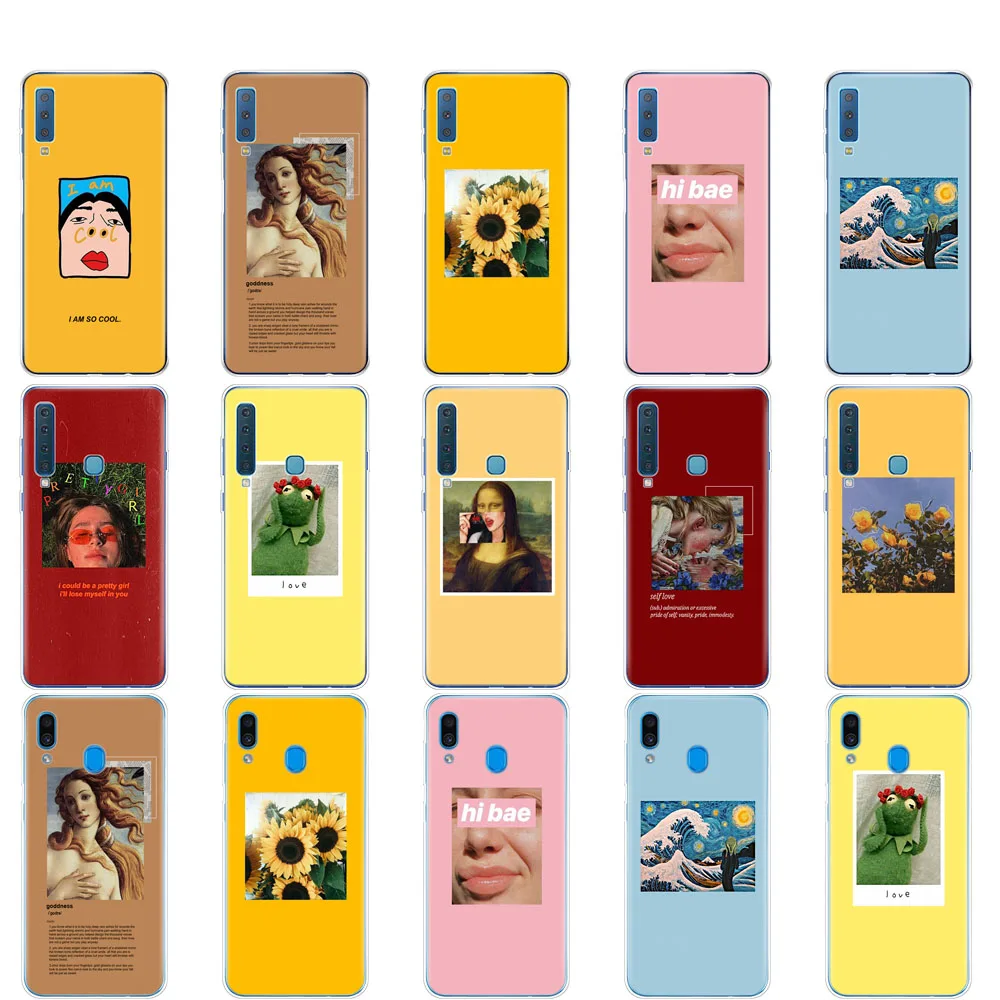 Custodia Per Samsung A50 Custodia Per Samsung Galaxy A50 A60 A10 A30 A40 A70 A 50 2019 A9 A7 2018 Coque Funda Fashion Design Art