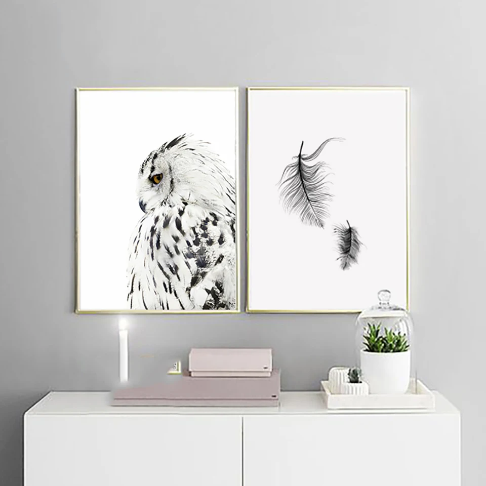 

Prints Home Decor Painting Nordic Birds And Feathered Fresh HD Pictures Wall Art Modular Canvas Poster Modern Living Room