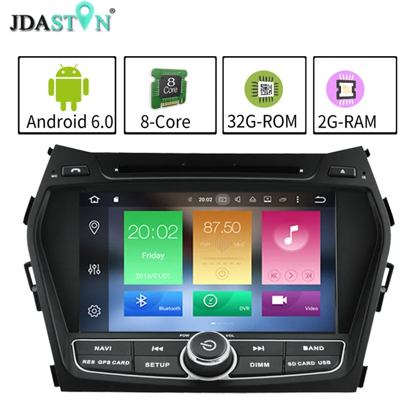 JDASTON 7 2DIN Octa Core 2GB 32GB Android 6 0 1 font b Car b font