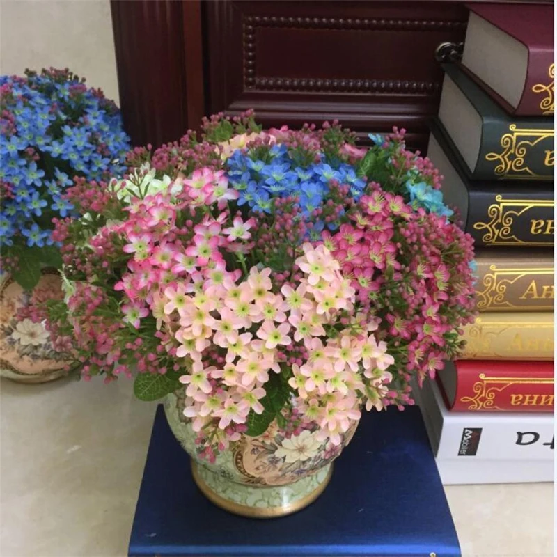  Rose Fake Artificial Silk Flower Wedding Party Bridal Bouquet Home Decor 72 Heads Waterproof beautiful Decor hot sale C0312# 0 05