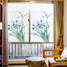 Поддержка изготовление размеров под заказ декоративные витражи самоклеящиеся окно Плёнки матовый конфиденциальности Стекло Наклейки Фольга без клея Ванная комната Водонепроницаемый