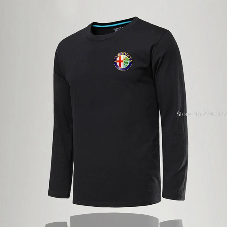 

Men Long Sleeve alfa romeo T-Shirt Male T-shirts causual T Shirt