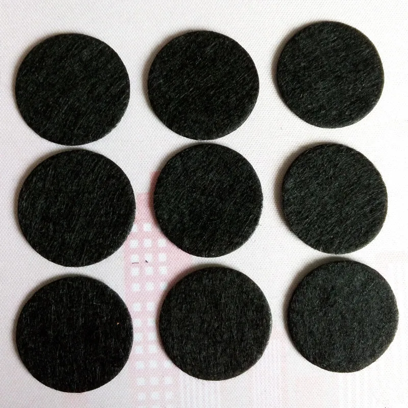 Buy 1000PCS DIY 2.5CM Black Round Felt Fabric Pads