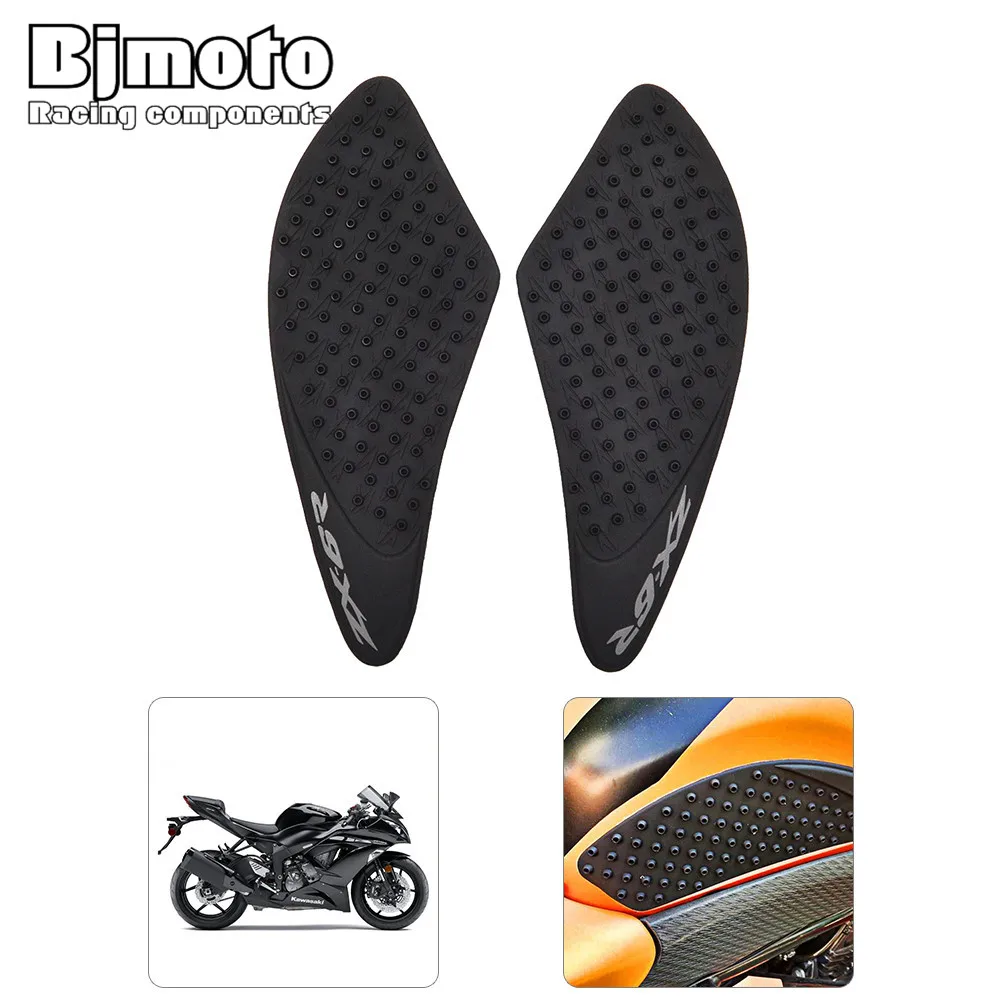 

Motorcycle zx6r Anti slip Fuel Gas Oil Tank Pad Tankpad Protector Sticker For Kawasaki ZX6R 636 2007 2008