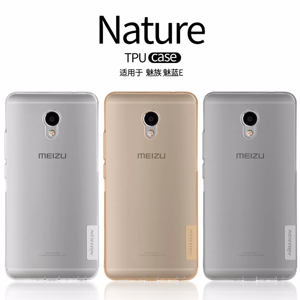 

Meizu M3E case TPU back cover NILLKIN Nature clear TPU Transparent soft case for Meizu M3E(Meilan E 5.5 inch) +retailed package