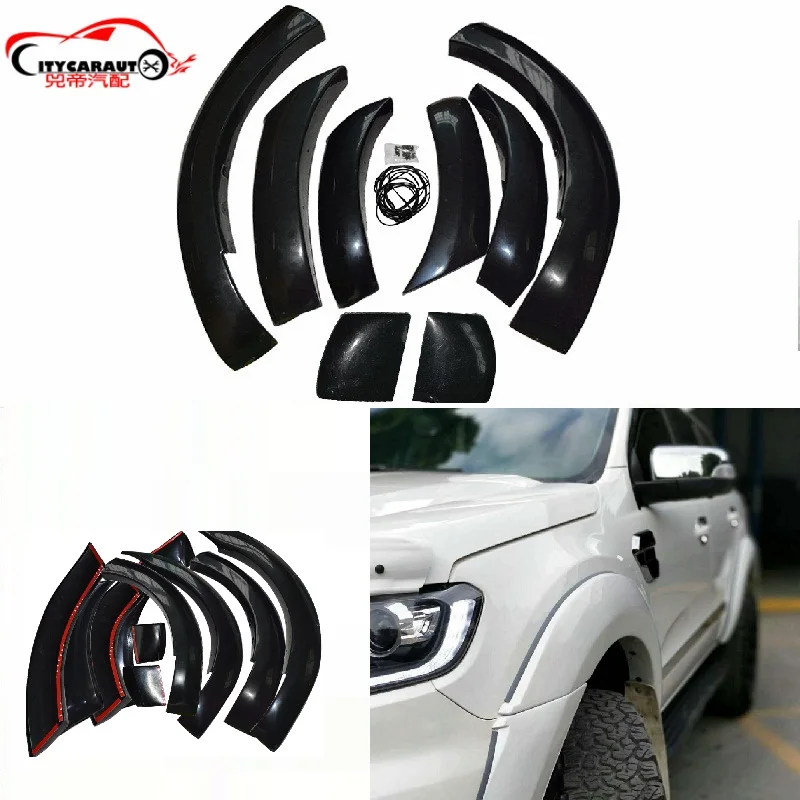

CAR STYLING MOULDING SUV ORIGINAL FENDER FLARE FIT FOR FORD EVEREST CAR AECCESSORIES FENDER FLARE PARTS 2015-2017 CAR