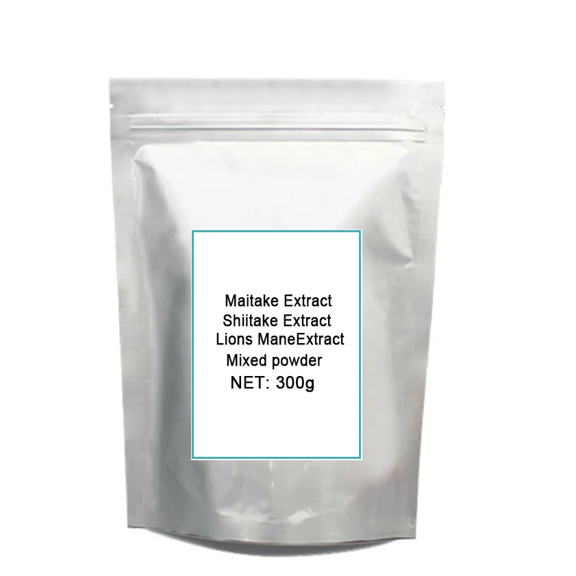 3 100 30% полисахарид Maitake Shiitake Lions Mane Extract Po-wder каждый 300 грамм всего смесь грибов грамм