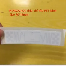 100 шт./лот RFID Impinj M4QT Monza R6 smartrac dogbone uhf бирки epc gen2 чип MR6 метки пассивные UHF бирки наклейки инкрустация этикетка для домашних животных