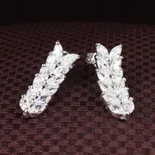 Цветок риса Серьги падения Женская Свадебная обувь серьги ювелирные изделия ALW1778