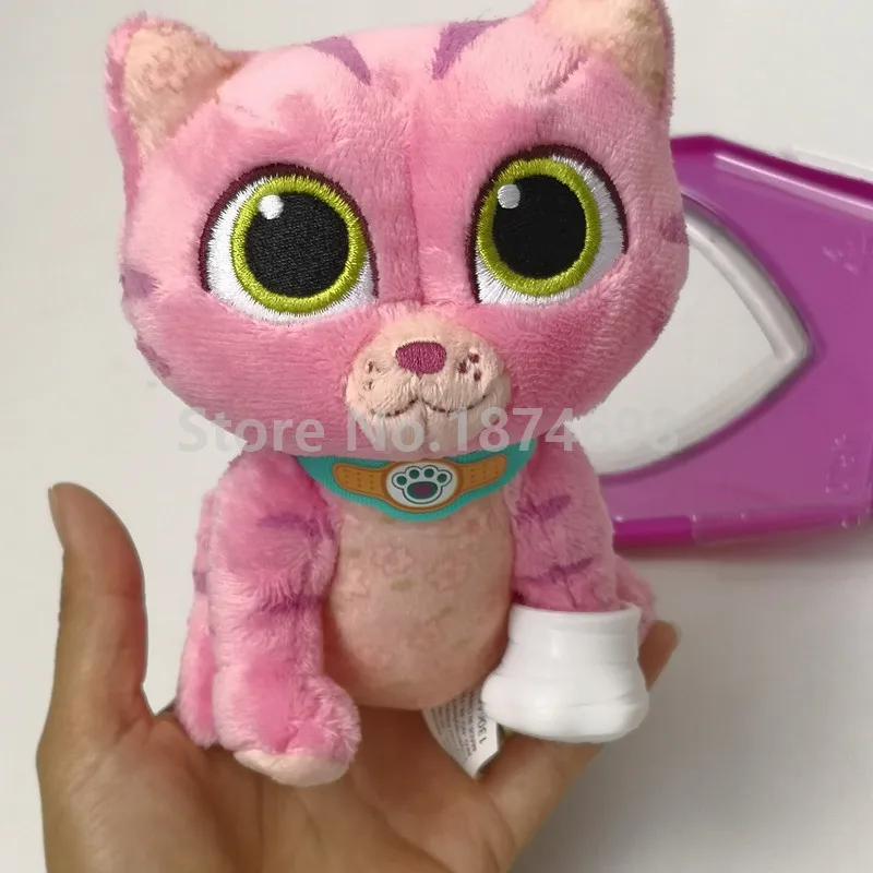 New Doc McStuffins Pet Vet On The Go Carrier Whispers Cat Plush& Figure Tool Accessories Set Kids Toys Dolls for Girls Gifts