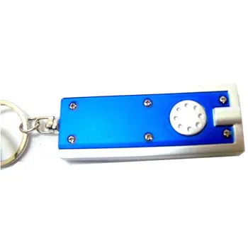 

12pcs Mini Flashlight Keychain Innovative Key chain with LED Mini Flashlight Light Emergency light (Random Color)