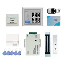 YobangSecurity RFID Door Access Control Kit for Single Door Electric Strike Magnetic Lock Card PIN Remote Control+Door Bell