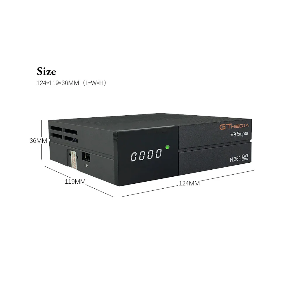 Gtmedia V9 Super TV Box Горячая продажа Испания ТВ Декодер DVB S2 спутниковйы приемник H.265/HEVC