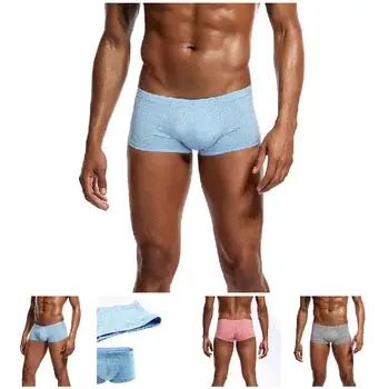 

Droppshiping Men Shorts Underwear Soft Boxers Cotton Solid Shorts Comfortable Underwear Panties BFJ55