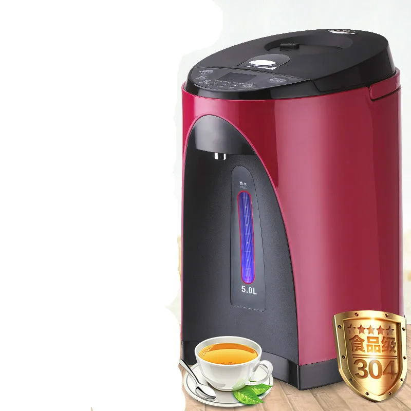 Electric hot water bottle insulated 5L household stainless steel kettle