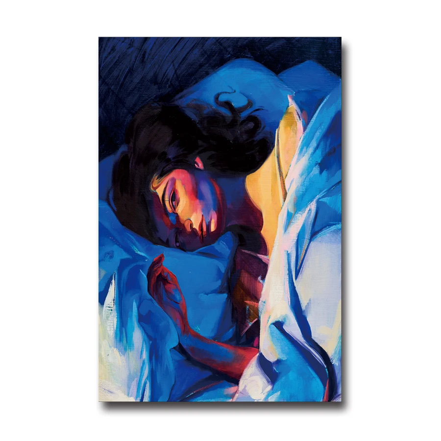 

Art silk Poster Lorde Melodrama Green Light 2017 Album Wall Canvas Print Modern Decoration painting picture