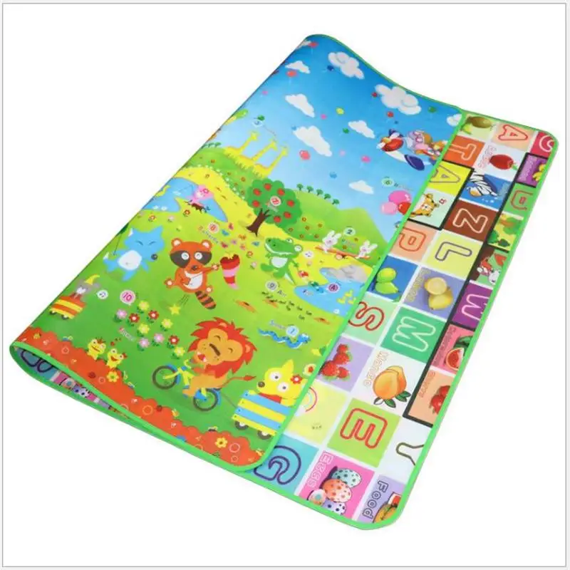 

Baby Play Mat Crawling Mat Double Surface Baby Carpet Rug cartoon animals Developing Mat for Children Game Pad Design is random