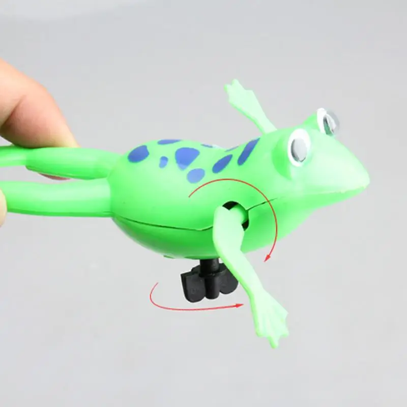 Детские игрушки для купания затычки Wind up Frogman Ванна игрушка для дайвера плавательный лягушка Детское купание игрушки затычки ванная на батарейках игрушки