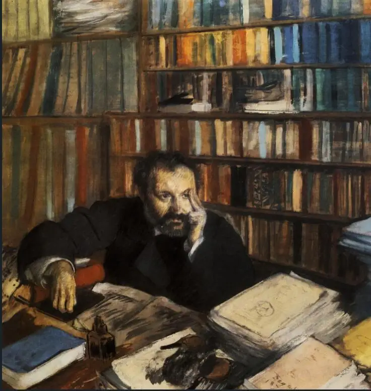 High quality Oil painting Canvas Reproductions Edmond Duranty (1879) By Edgar Degas hand painted | Дом и сад