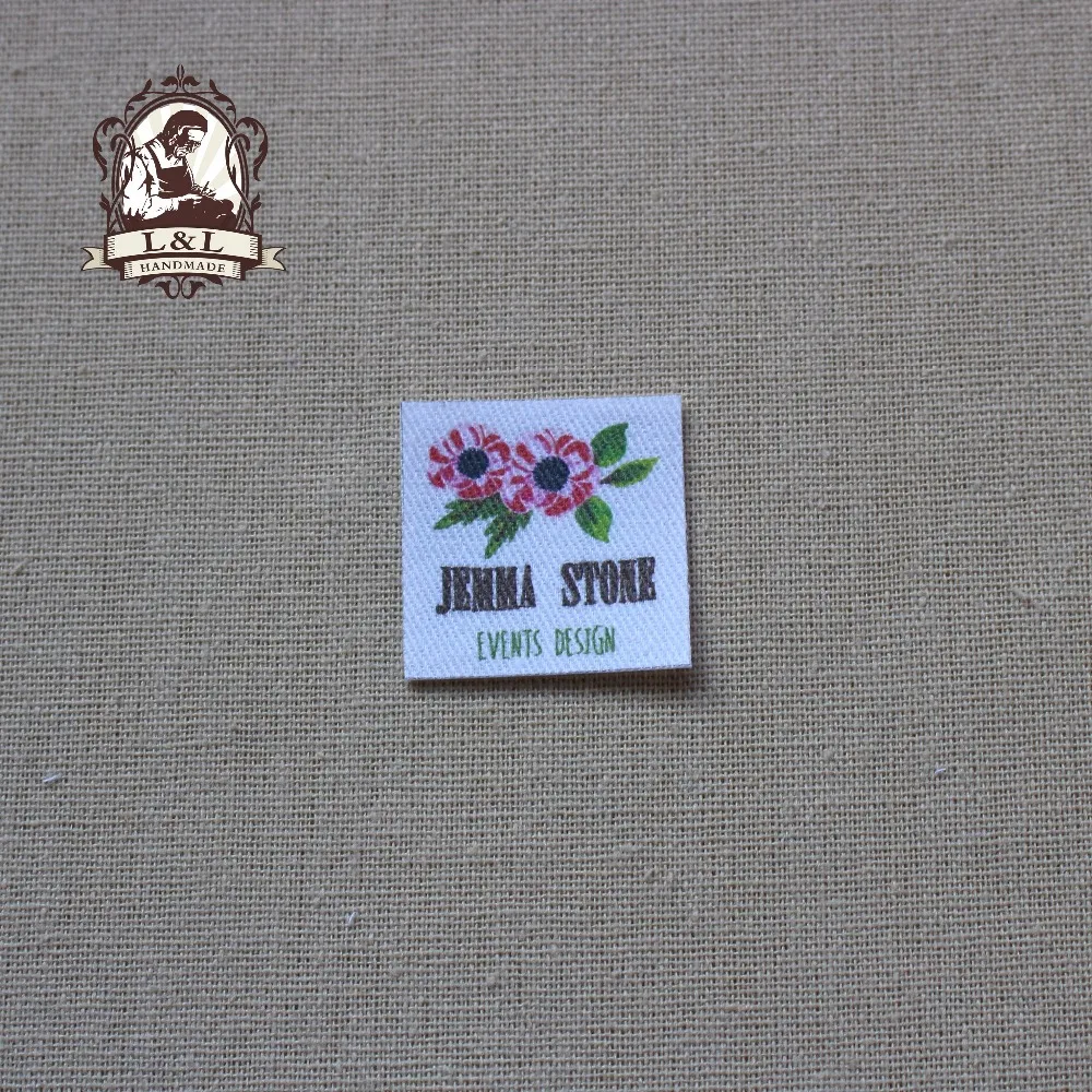 

70 Custom Name Tags, children personalized name tags, Organic Cotton Labels,iron on, Custom Clothing Labels
