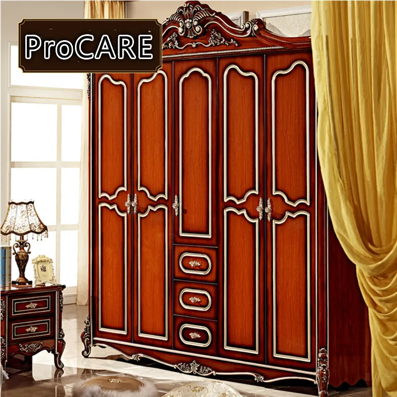 3/5 Door Bedroom Wooden Wardrobe Door Designs