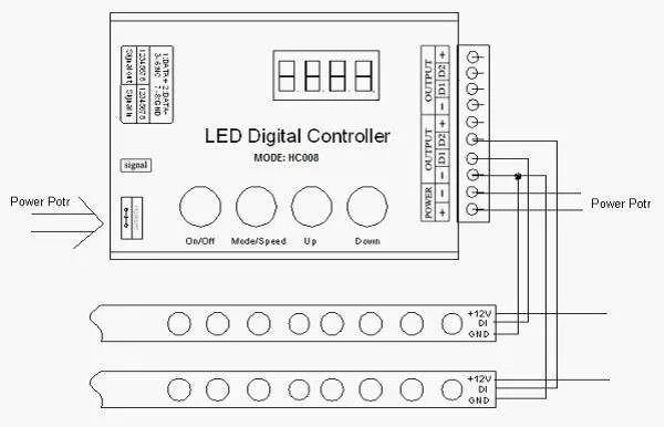 Contrôleur Programmable Pour Bande LED Numérique