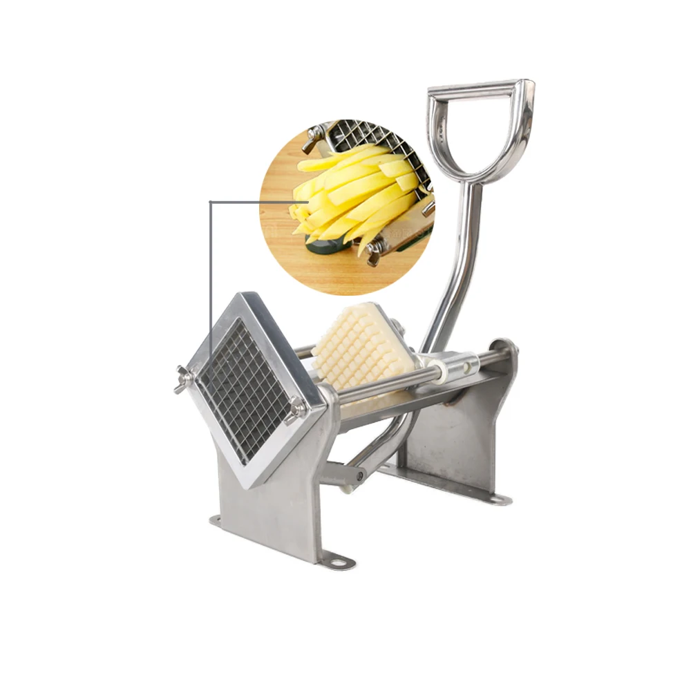  GZZT Manual French Fries Cutter Stainless Steel MH005 Potato Chips Making Vegetable Fruit Slicer Po - 33035365095