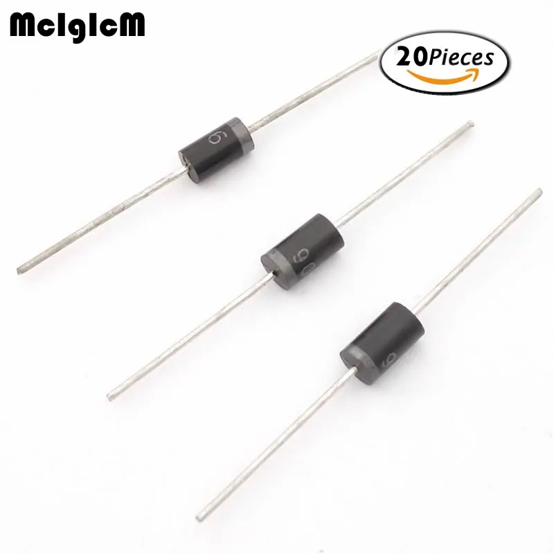 MCIGICM 20 шт. Выпрямитель Диод 3A 600 В DO 201 1N5406|rectifier diode|diode 3a3a diode |