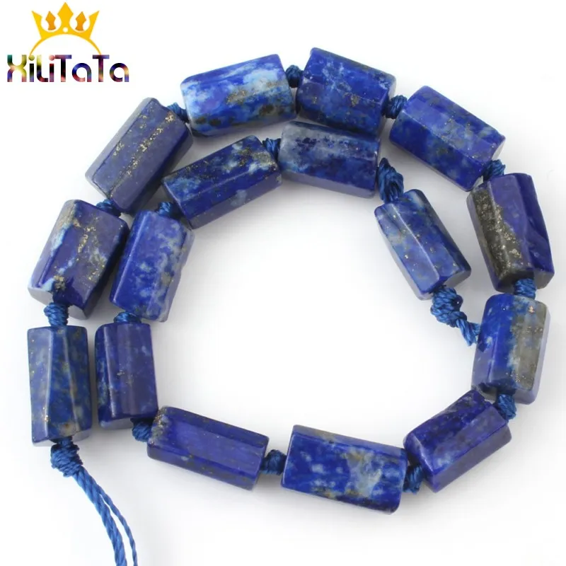6x10 мм Натуральная ограненная жемчужина Апатит кварцевые цитрины Aquamarina Jades камень цилиндр свободные бусины для самостоятельного изготовления ювелирных изделий Браслеты - Цвет: Lapis Lazuli