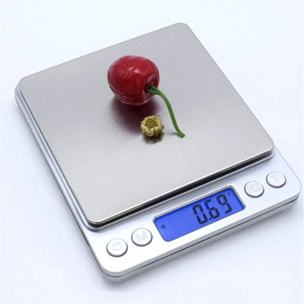 

500g 3000g portable lcd electronic precision digital kitchen food scale measure scales 0.01g/0.1g smart measuring tools