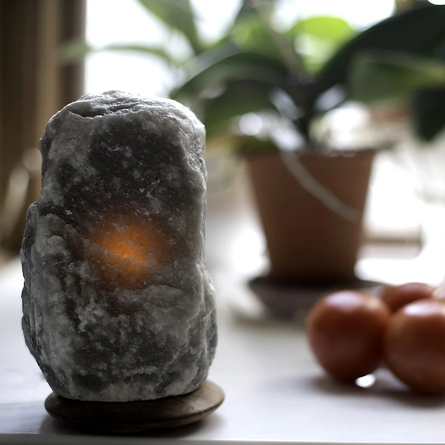 

Fair Trade Rare Grey Himalayan Salt Lamp - 5-7 Lbs.