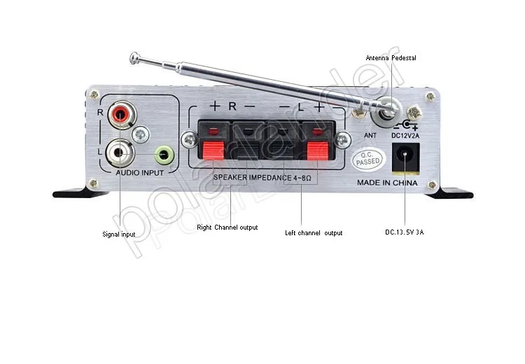 2ch усилитель выходной мощности 15WX2 RMS USB CD sd-карта стерео аудио усилитель мощности маленький усилитель