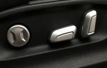 

For Skoda Octavia 2016 2017 2018 ABS Matte Car Seat adjustment Switch Button Cover Trim Car Styling accessories 4pcs