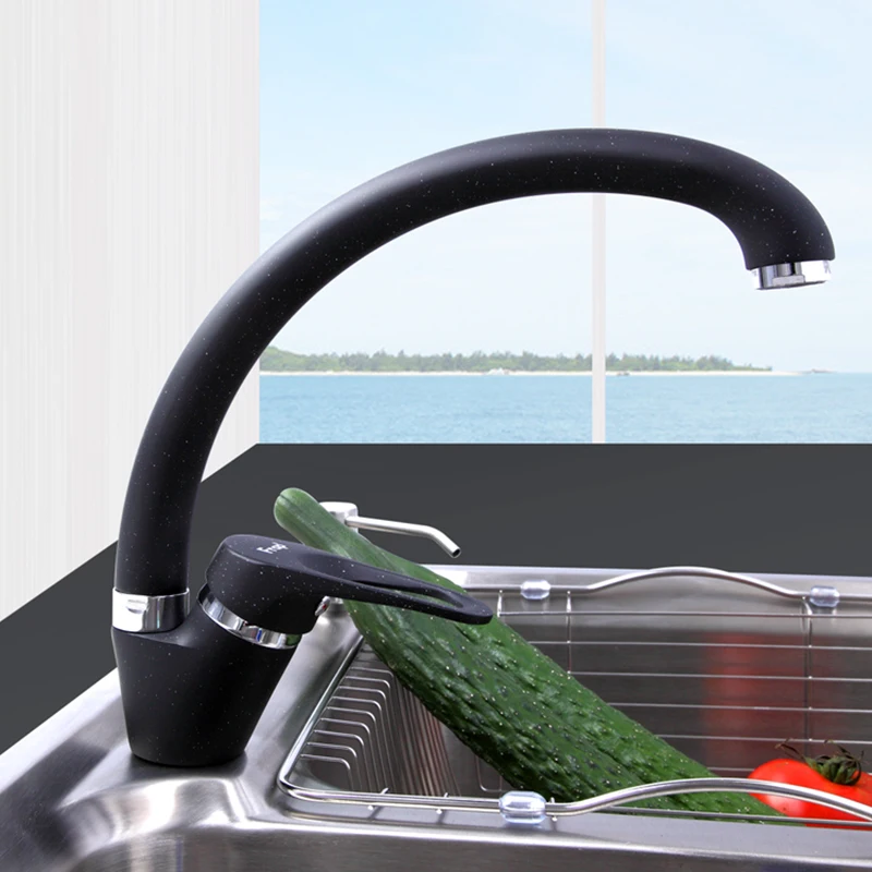 FRAP Modern Style Home Multi-color Kitchen Faucet Cold and Hot Water Tap Single Handle Black White Khaki torneiras monocom F4113