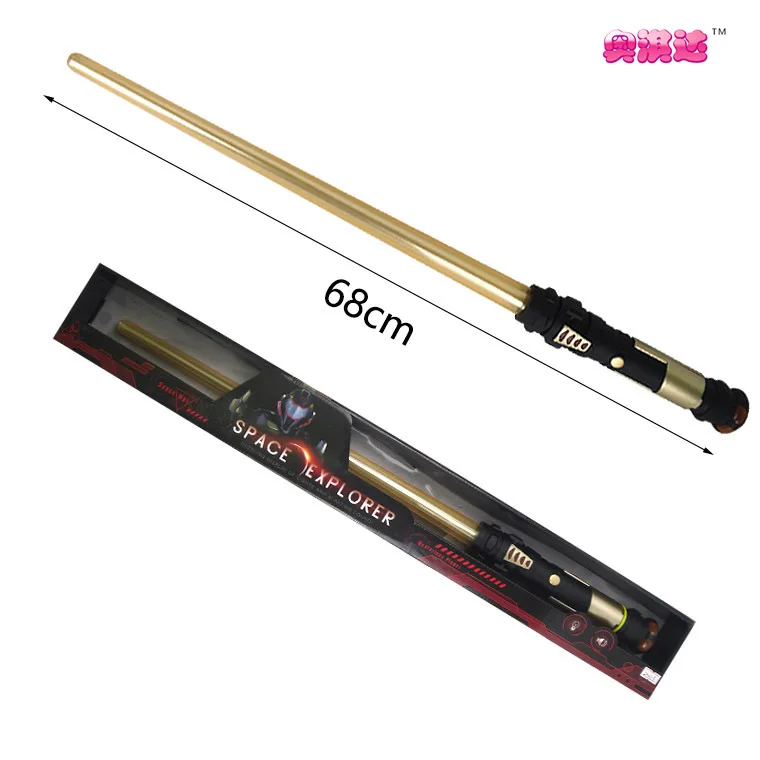 

Authentic Lightsaber 52A Color Changing Laser Lightsaber Flash Stick LED Light Birthday Gift Seven-color Sound Lightsaber