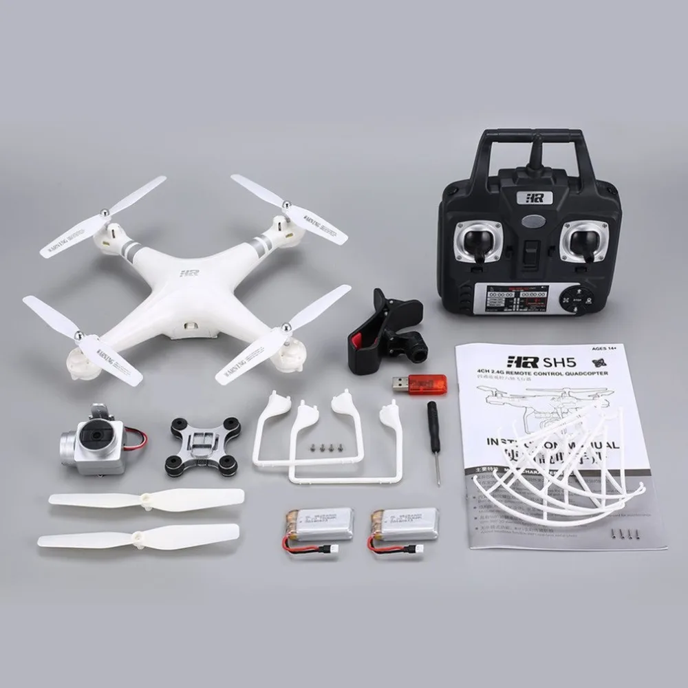 SH5H г 2 4G FPV Дрон с 720 P/1080 P широкоугольный HD Wifi камера живое видео Безголовый режим