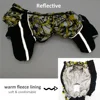 Monos de invierno para perros ropa reflectante para perros, traje de nieve grueso y cálido para cachorros hinchados para perros pequeños, para hombre y mujer, vientre totalmente cubierto ► Foto 3/6