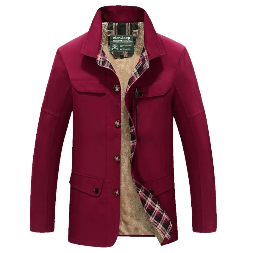 

Free shipping Collar Jacket Plus velvet coat Thick men "s cotton jacket warm casual men's jacket 78yw
