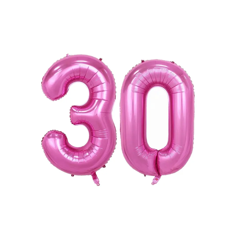 Градиент Цвет воздушный шар из фольги для вечеринок 30th 40th 50th 60th праздничных воздушных шаров "30 40 50 60 товары для дня рождения; Юбилей вечерние декорацией - Цвет: 29