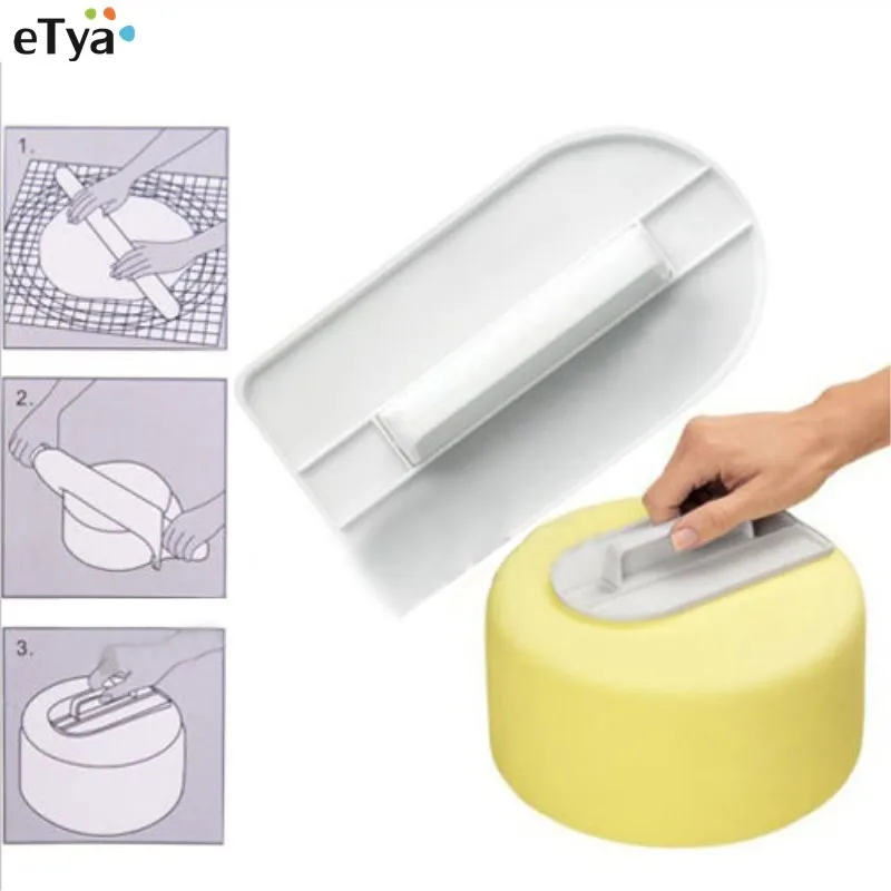 

Hot sales Cake Polisher Smoother Tools Cutter Decorating Fondant Sugarcraft Icing silicone Mold Kitchen DIY Tool free shipping