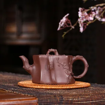 

Yixing pot Xu Yan pure manual recommended floral organ may pile ore is purple clay teapot a undertakes