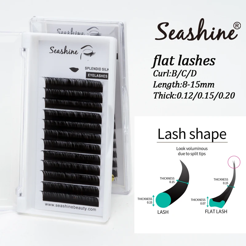 Seashine Handmade Individual Lash Extension Factory Price Eyelash Extension L Curl Individual False Eyelash Soft Volume Lashes