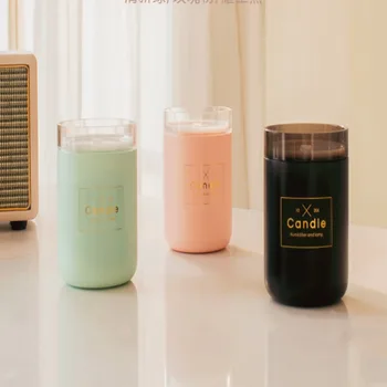 

Portable Cute Air Humidifier Mute Desktop USB Charging Mini Air Purifier With Night Lamp