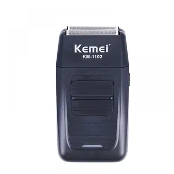 

KM 1102 Rechargeable Cordless Shaver for Men Twin Blade Reciprocating Beard Razor Face Care Multifunction Strong Trimmer