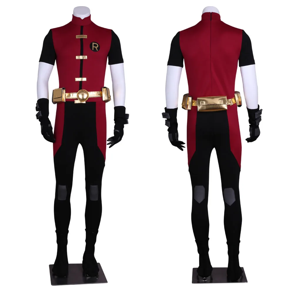 Teen titans junior justice league robin костюм в стиле косплей мужской комбинезон