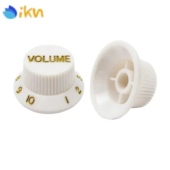

New 50pcs Electric Guitar Knobs Strat Volume Speed Control Knob Buttons White for ST Style Guitar Parts Replacement