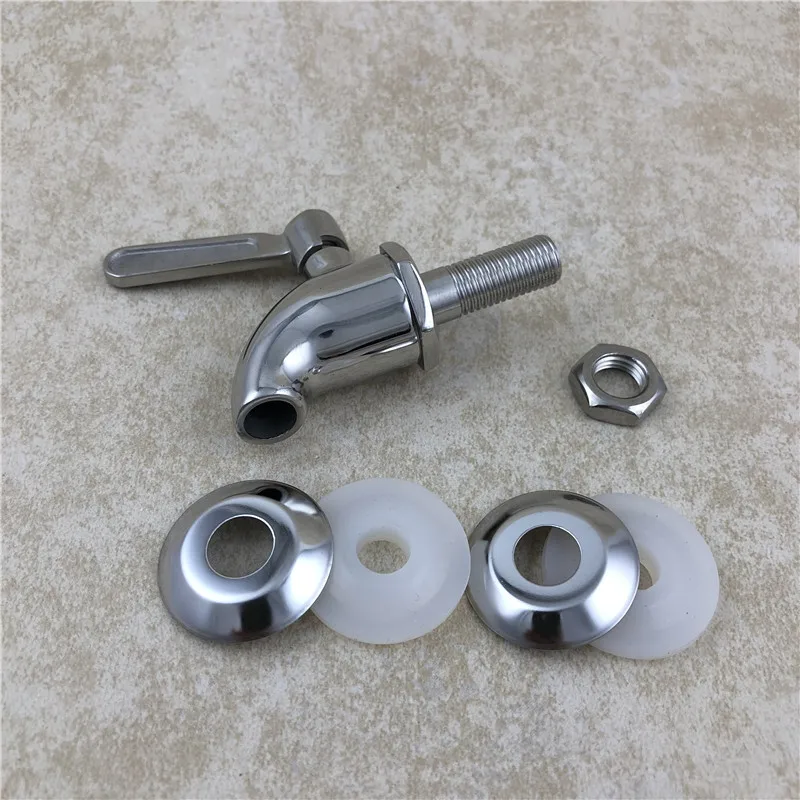 12mm Stainless Steel Spigot Faucet Tap Valve for Beverage Drink Dispenser Home brewing Wine Beer Kegs (1)
