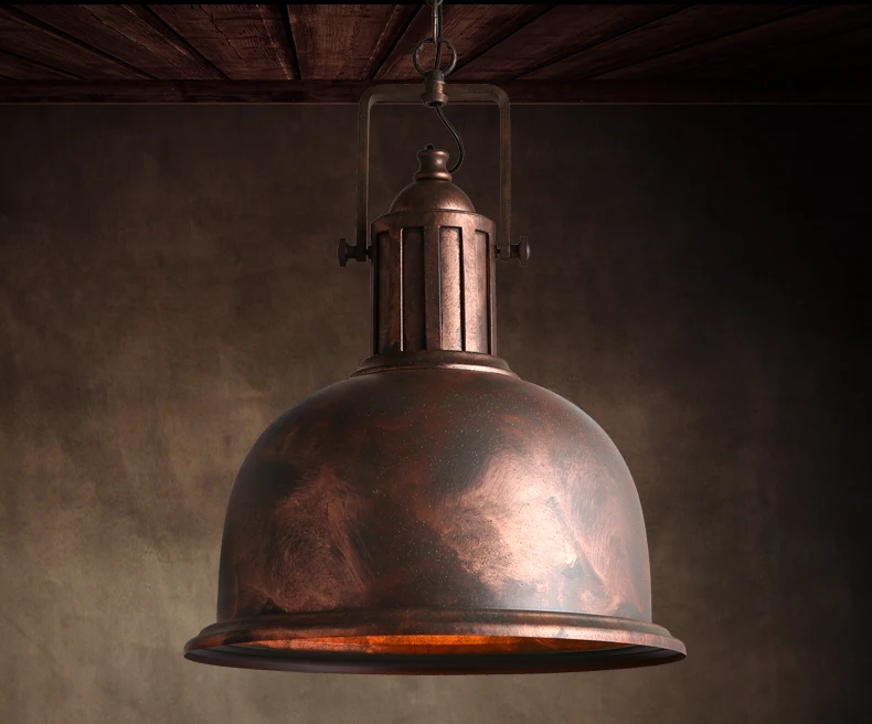 New Rustic vintage Iron Rust pendant light lamp bar restaurant 7