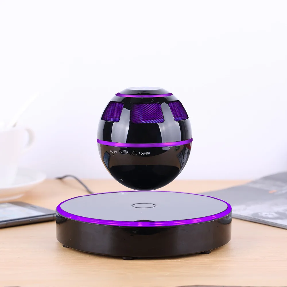 

Levitating Bluetooth Speaker Portable Floating Wireless Speaker Bluetooth 4.0 360 Degree Rotation Built-in Microphone Maglev