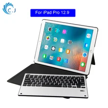 2 in 1 Removable Wireless Bluetooth Keyboard PU Leather Stand Case Cover For Apple iPad Pro 12.9 inch Keyboard Stand Case